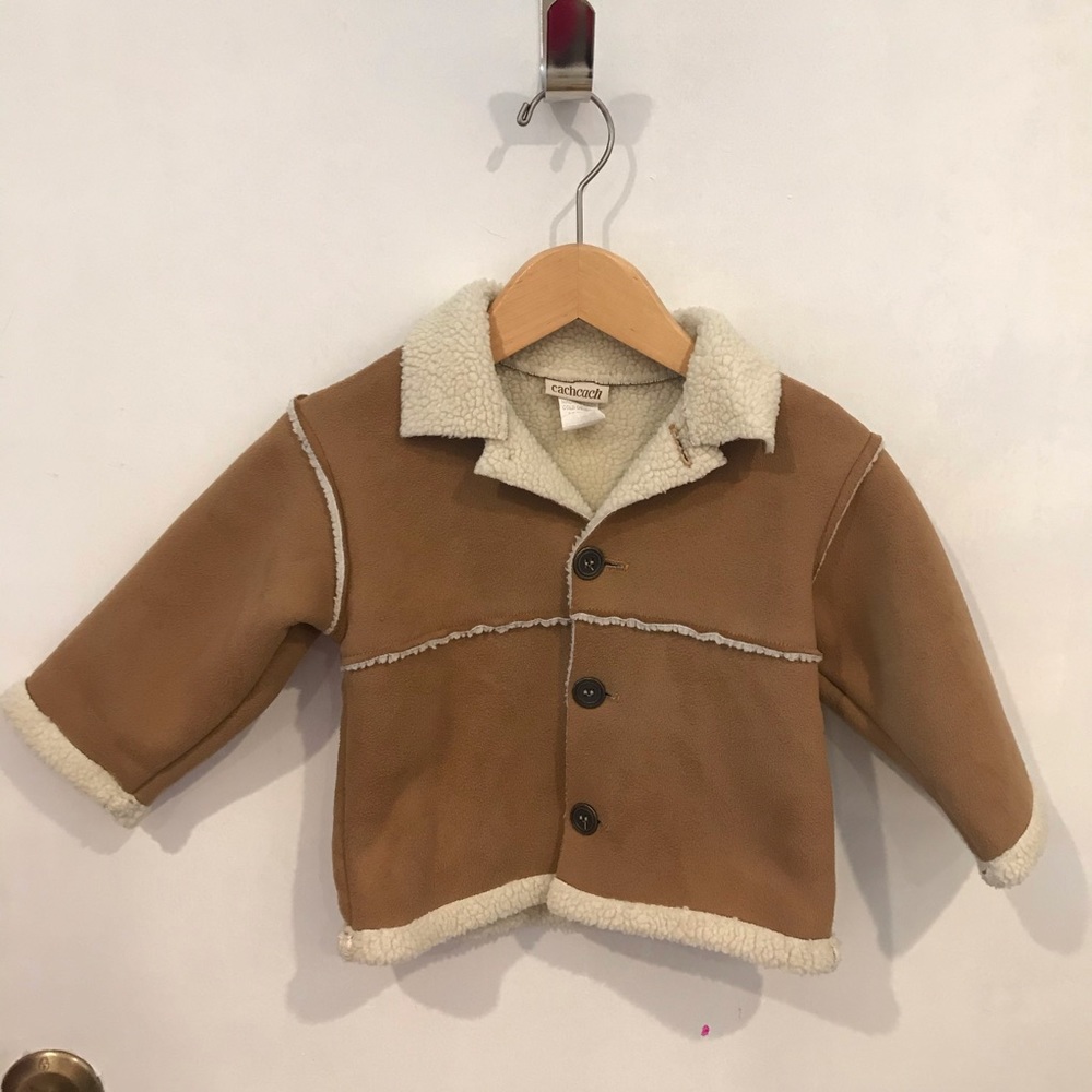 Cach cach faux suede sherling  Toddler jacket